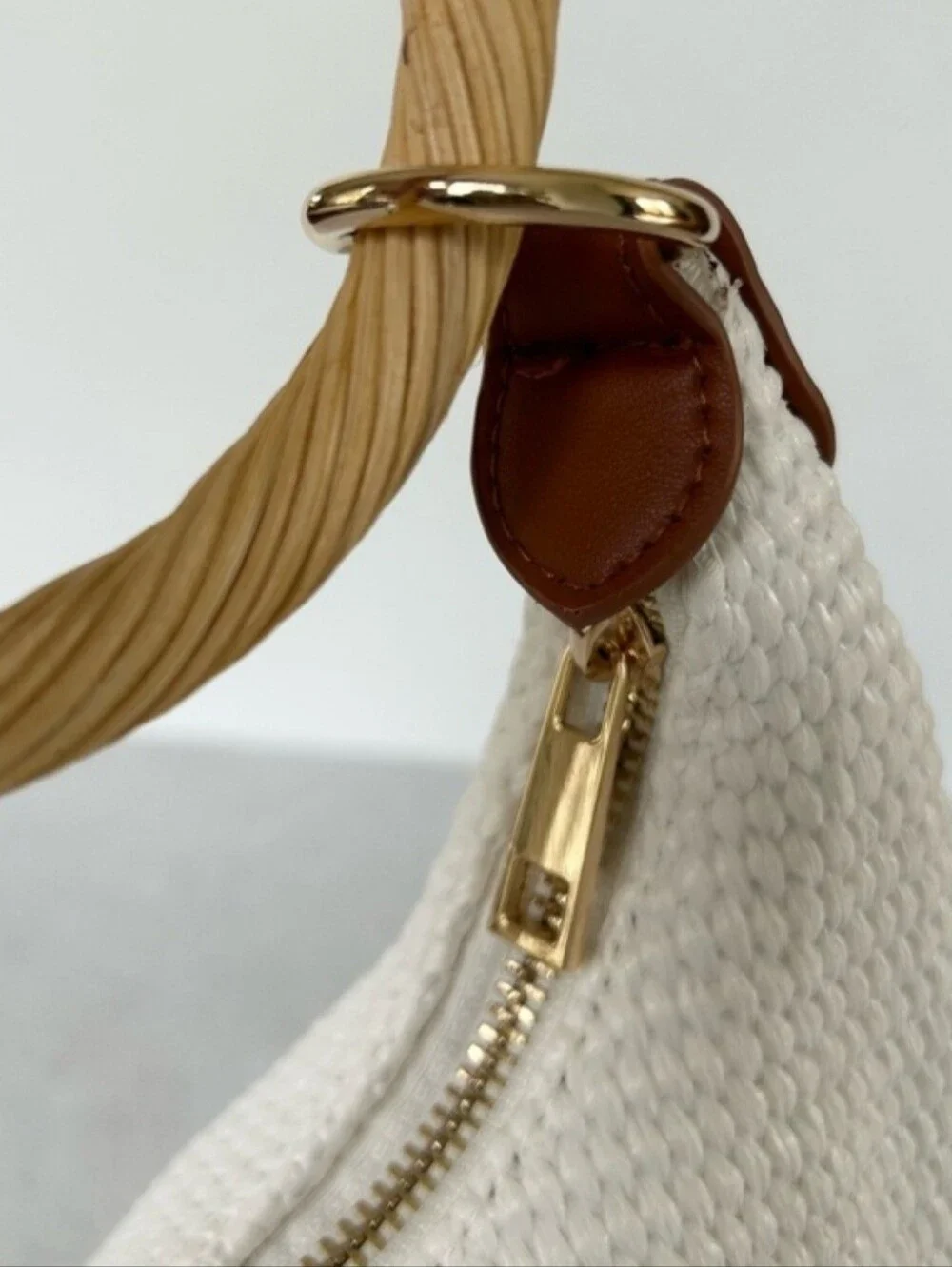 A . New Day Boho Bracelet Handbag in White NWT